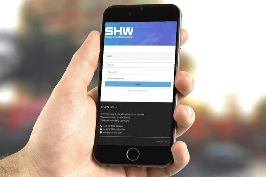 SHW Storage & Handling - Kundenlogin Bereich